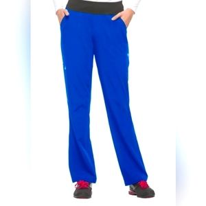 Healing Hands Performance Sport 5 Pocket Blue Scrub Pants sz XS